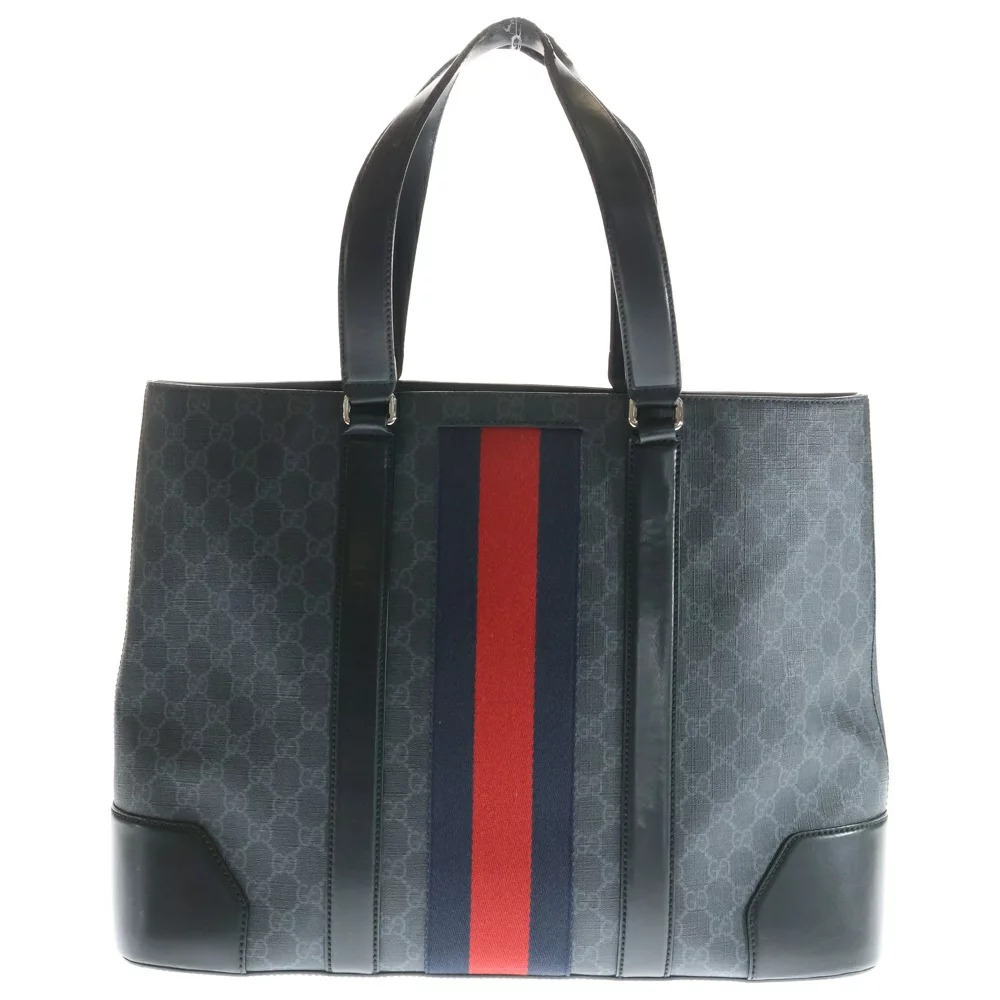 GUCCI SHERRY GG Supreme all over handbag black